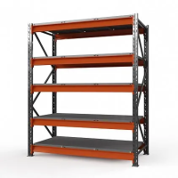 Стеллаж металлический Оптима, 3500x1530x785 мм. Полки: 5 шт. метал.