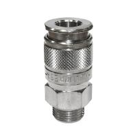 Фитинг М 3/8M AIGNEP быстроразъемная пневморозетка с наружной резьбой