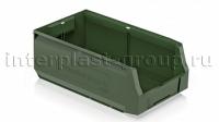 Складской лоток/контейнер для зап. частей, крепежей, темно-зеленый, 400x225x150 мм