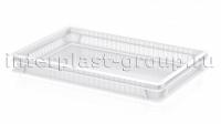 Ящик для полуфабрикатов перфорированные стенки сплошное дно белый