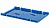 Крышка распашная для вкладываемого контейнера голубая L 64