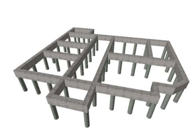 Строительство столбчатого фундамента под кирпичный дом