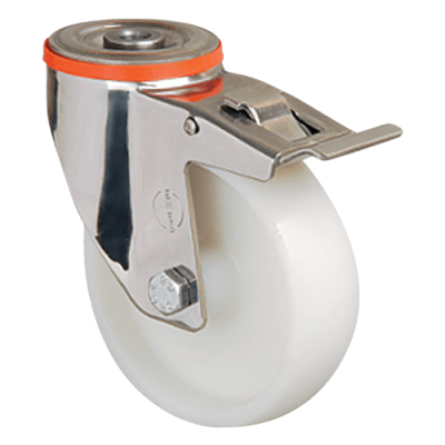 Нейлоновое колесо  EM04 ZKZ 125 F (INOX)
